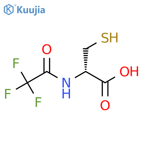 (2S)-3-sulfanyl-2-(2,2,2-trifluoroacetamido)propanoic acid structure