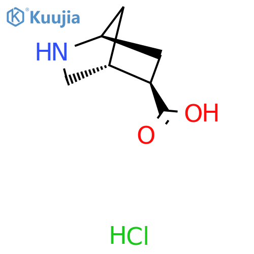 rac-(1R,4S,5S)-2-azabicyclo2.2.1heptane-5-carboxylic acid hydrochloride structure