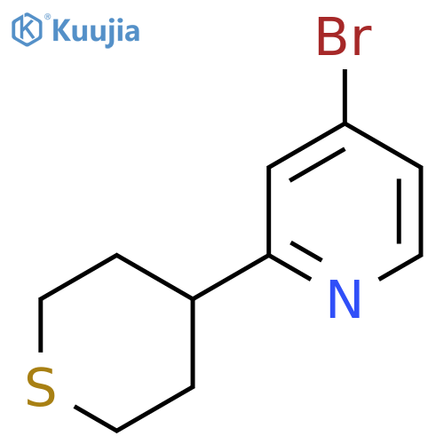 4-Bromo-2-(thian-4-yl)pyridine structure
