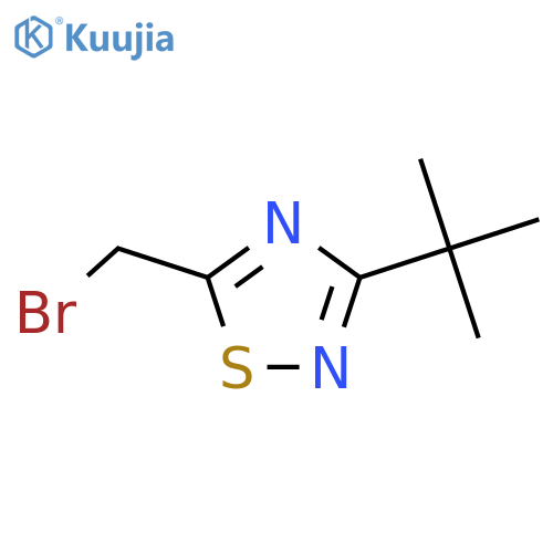 5-(Bromomethyl)-3-tert-butyl-1,2,4-thiadiazole structure