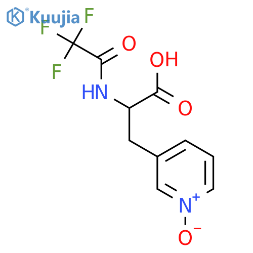 3-[2-Carboxy-2-(2,2,2-trifluoroacetamido)ethyl]pyridin-1-ium-1-olate structure