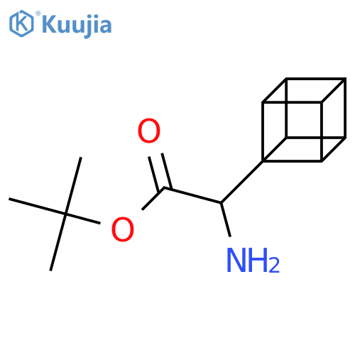 Tert-butyl 2-amino-2-(cuban-1-yl)acetate structure