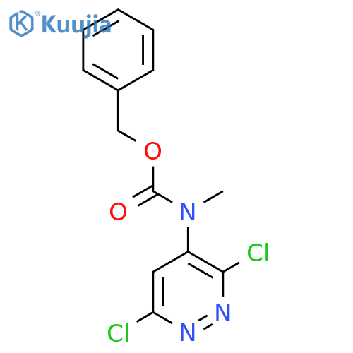 benzyl N-(3,6-dichloropyridazin-4-yl)-N-methylcarbamate structure
