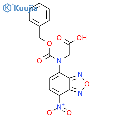 2-{(benzyloxy)carbonyl(7-nitro-2,1,3-benzoxadiazol-4-yl)amino}acetic acid structure