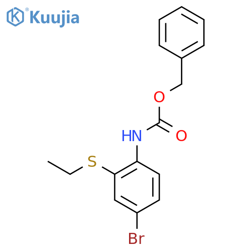 benzyl N-4-bromo-2-(ethylsulfanyl)phenylcarbamate structure
