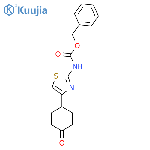 benzyl N-4-(4-oxocyclohexyl)-1,3-thiazol-2-ylcarbamate structure