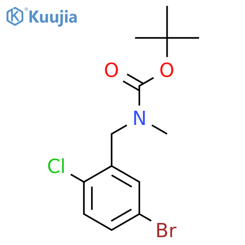 tert-Butyl 5-bromo-2-chlorobenzyl(methyl)carbamate structure
