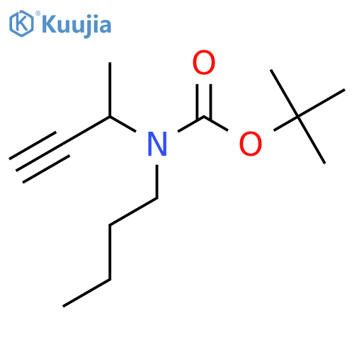 tert-butyl N-(but-3-yn-2-yl)-N-butylcarbamate structure