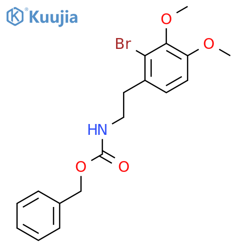 benzyl N-2-(2-bromo-3,4-dimethoxyphenyl)ethylcarbamate structure