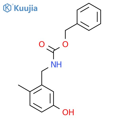 benzyl N-[(5-hydroxy-2-methylphenyl)methyl]carbamate structure