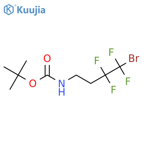 tert-butyl N-(4-bromo-3,3,4,4-tetrafluorobutyl)carbamate structure