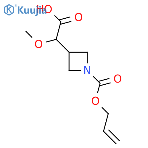2-methoxy-2-{1-(prop-2-en-1-yloxy)carbonylazetidin-3-yl}acetic acid structure