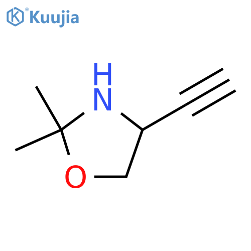4-ethynyl-2,2-dimethyl-1,3-oxazolidine structure