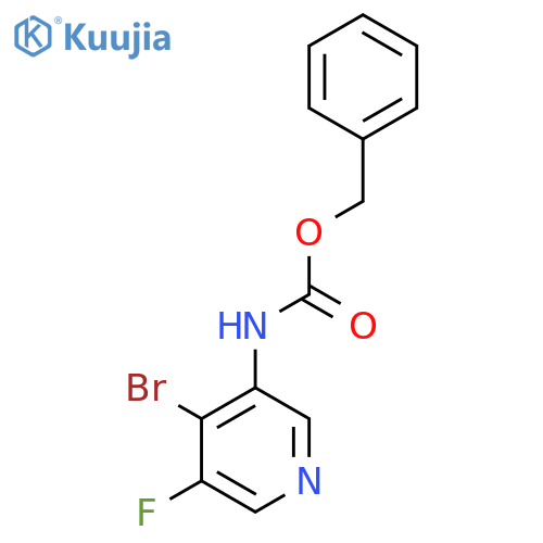 benzyl N-(4-bromo-5-fluoropyridin-3-yl)carbamate structure