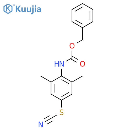 benzyl N-[4-(cyanosulfanyl)-2,6-dimethylphenyl]carbamate structure