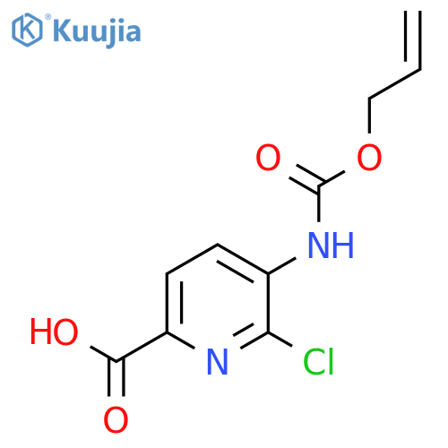 6-chloro-5-{(prop-2-en-1-yloxy)carbonylamino}pyridine-2-carboxylic acid structure