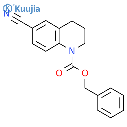 Benzyl 6-cyano-1,2,3,4-tetrahydroquinoline-1-carboxylate structure