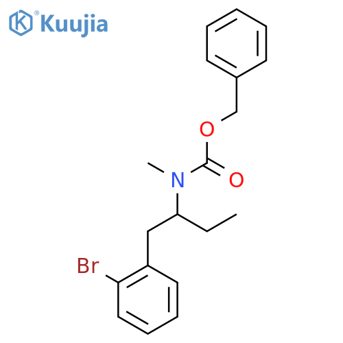 benzyl N-1-(2-bromophenyl)butan-2-yl-N-methylcarbamate structure