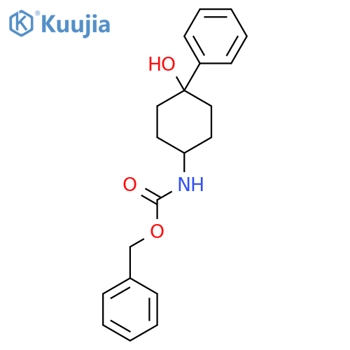 benzyl N-(4-hydroxy-4-phenylcyclohexyl)carbamate structure