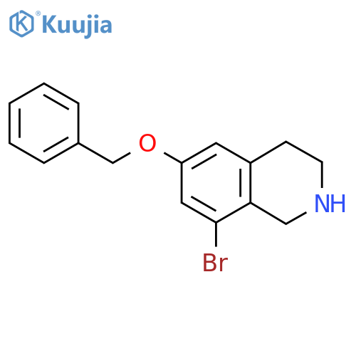 6-(Benzyloxy)-8-bromo-1,2,3,4-tetrahydroisoquinoline structure