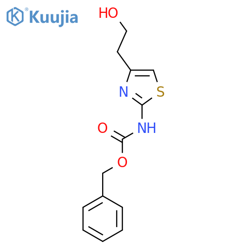 benzyl N-[4-(2-hydroxyethyl)-1,3-thiazol-2-yl]carbamate structure