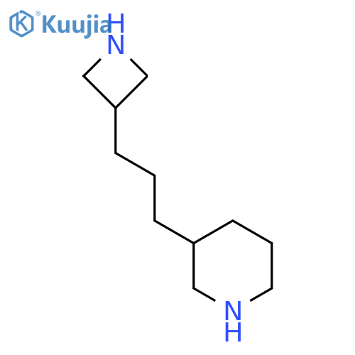 3-[3-(Azetidin-3-yl)propyl]piperidine structure
