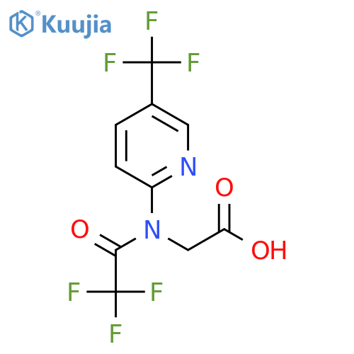 2-{2,2,2-trifluoro-N-5-(trifluoromethyl)pyridin-2-ylacetamido}acetic acid structure