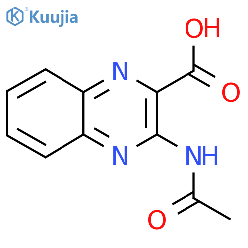 3-Acetamidoquinoxaline-2-carboxylic acid structure