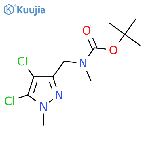 tert-butyl N-(4,5-dichloro-1-methyl-1H-pyrazol-3-yl)methyl-N-methylcarbamate structure