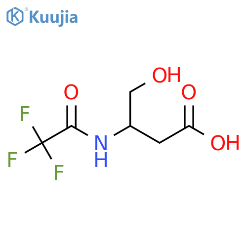 4-Hydroxy-3-(2,2,2-trifluoroacetamido)butanoic acid structure