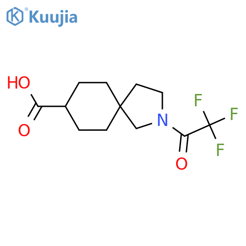 2-(2,2,2-Trifluoroacetyl)-2-azaspiro[4.5]decane-8-carboxylic acid structure