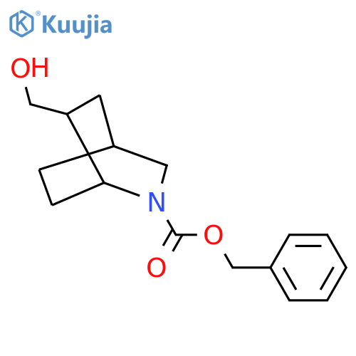 Benzyl 6-(hydroxymethyl)-2-azabicyclo[2.2.2]octane-2-carboxylate structure