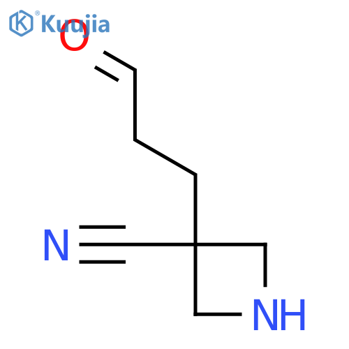3-(3-Oxopropyl)azetidine-3-carbonitrile structure