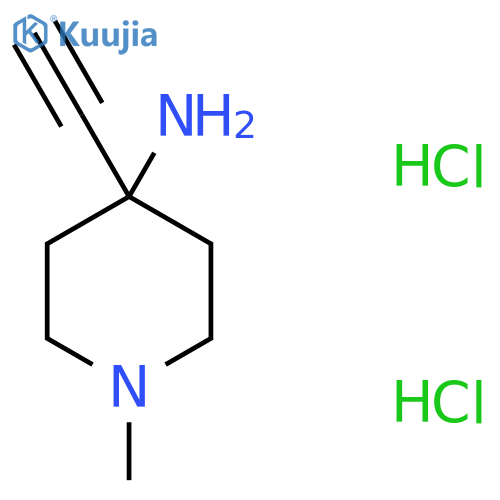 4-Ethynyl-1-methylpiperidin-4-amine dihydrochloride structure