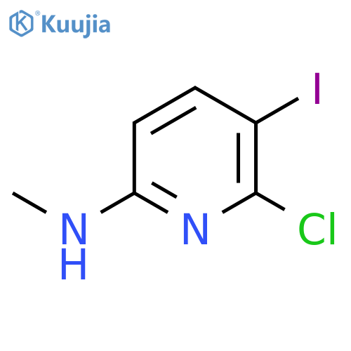 6-chloro-5-iodo-N-methylpyridin-2-amine structure
