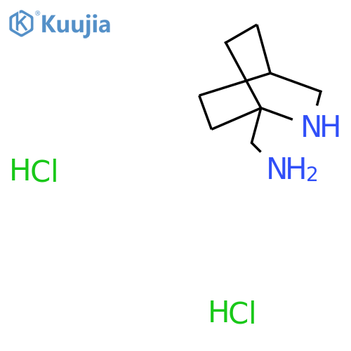 1-{2-Azabicyclo[2.2.2]octan-1-yl}methanamine dihydrochloride structure