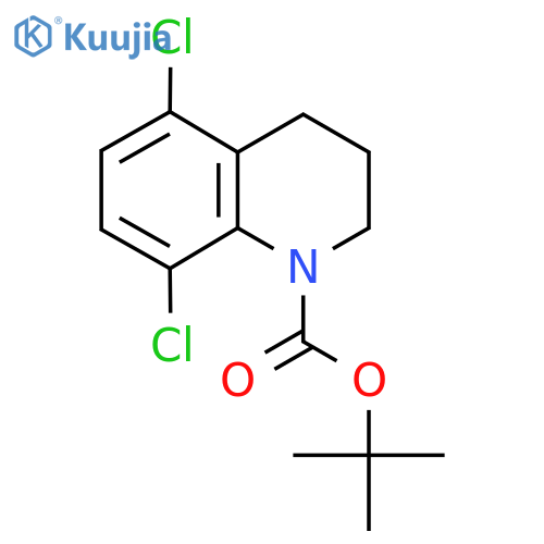 Tert-butyl 5,8-dichloro-1,2,3,4-tetrahydroquinoline-1-carboxylate structure