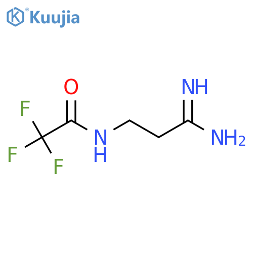 N-(2-carbamimidoylethyl)-2,2,2-trifluoroacetamide structure