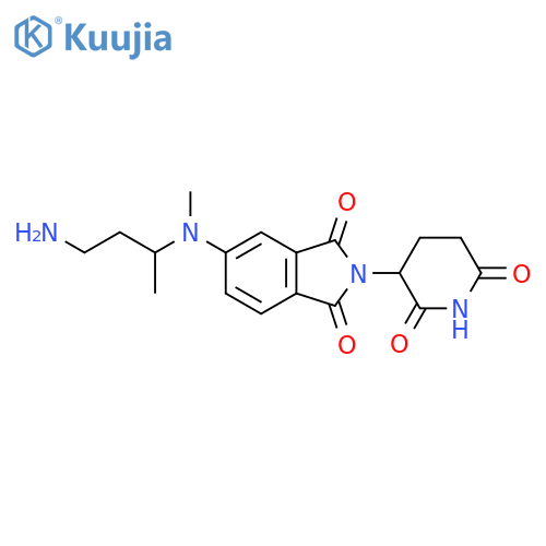 5-(4-aminobutan-2-yl)(methyl)amino-2-(2,6-dioxopiperidin-3-yl)-2,3-dihydro-1H-isoindole-1,3-dione structure