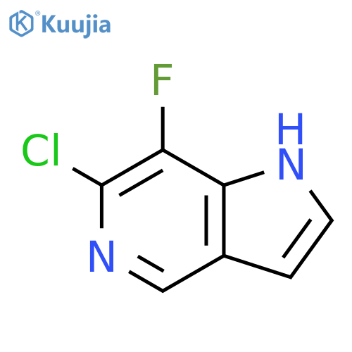 6-chloro-7-fluoro-1H-pyrrolo[3,2-c]pyridine structure