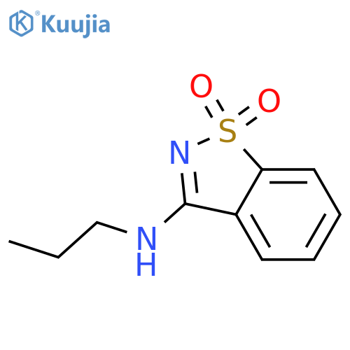 1,2-Benzisothiazol-3-amine,N-propyl-, 1,1-dioxide structure