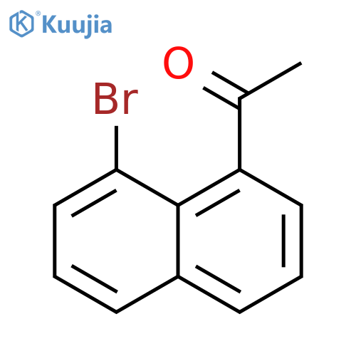 Ethanone, 1-(8-bromo-1-naphthalenyl)- structure