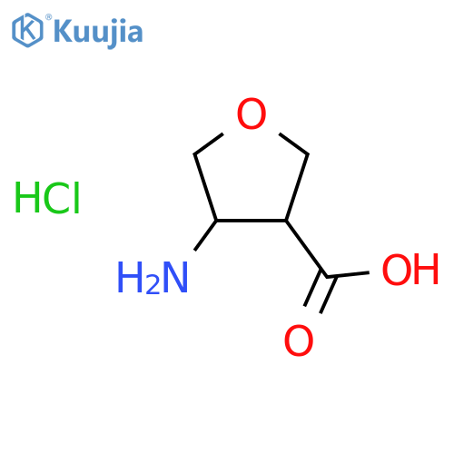 4-Amino-tetrahydro-furan-3-carboxylic acid hydrochloride structure