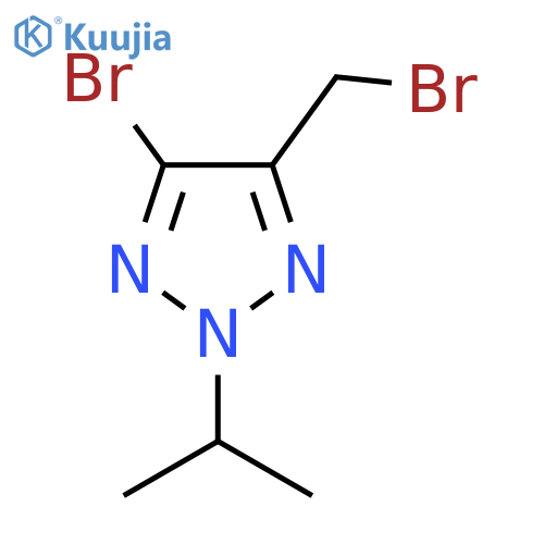 4-bromo-5-(bromomethyl)-2-(propan-2-yl)-2H-1,2,3-triazole structure