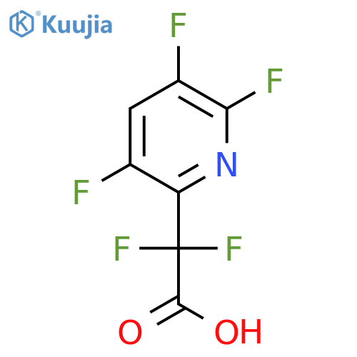 2,2-Difluoro-2-(3,5,6-trifluoropyridin-2-yl)acetic acid structure