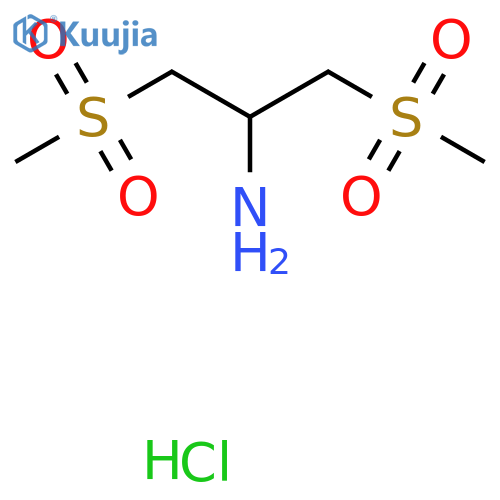 1,3-Bis(methylsulfonyl)propan-2-amine hydrochloride structure