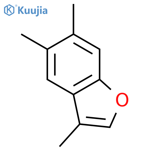 Benzofuran,3,5,6-trimethyl- structure