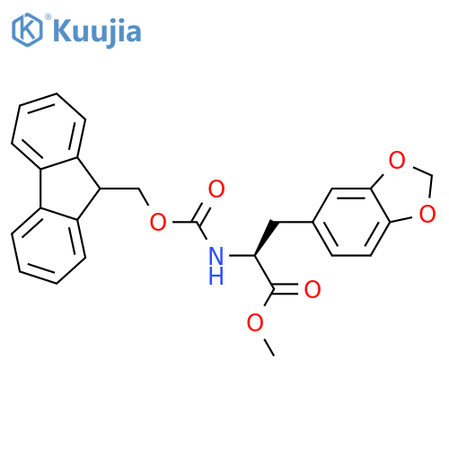 Methyl (S)-2-(Fmoc-amino)-3-(benzo[d][1,3]dioxol-5-yl)propanoate structure