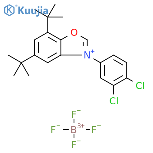5,7-Di-tert-butyl-3-(3,4-dichlorophenyl)benzo[d]oxazol-3-ium tetrafluoroborate structure