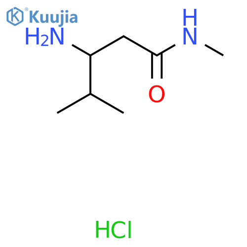 3-amino-N,4-dimethylpentanamide hydrochloride structure